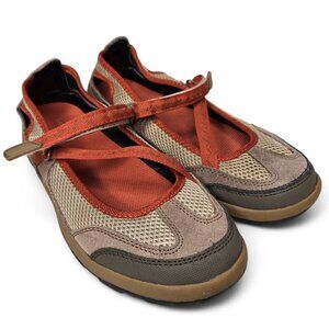 Lands' End Women's Flats in Brown and Red